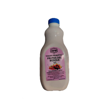 Yogurt probiótico sabor frutos del bosque 1lt